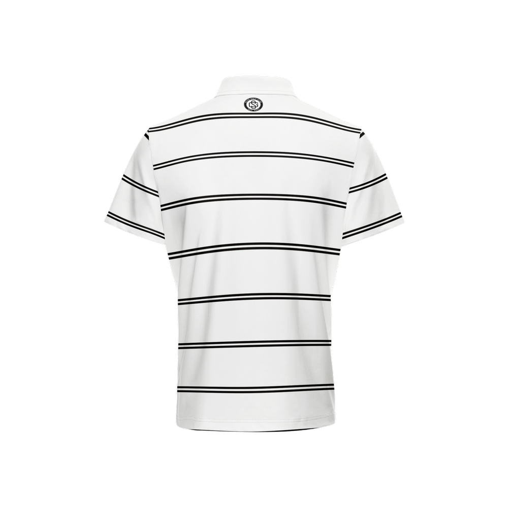 SLICE STRIPE POLO WHT