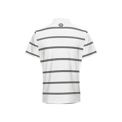 SLICE STRIPE POLO WHT