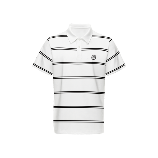 SLICE STRIPE POLO WHT